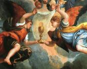 保罗 委罗内塞 : The Wife of Zebedee Interceding with Christ over her Sons (detail)